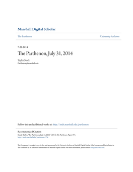The Parthenon, July 31, 2014