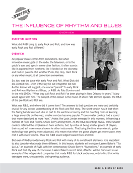 The Influence of Rhythm and Blues