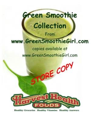 Green Smoothie Recipe Collection