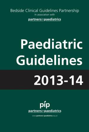 Paediatric Guidelines 2013-14