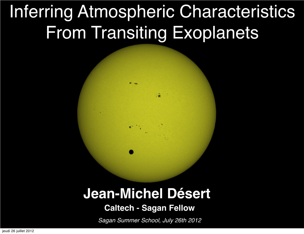 Inferring Atmospheric Characteristics from Transiting Exoplanets