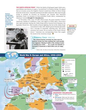 World War II: Europe and Africa, 1942–1944