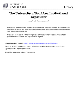 The University of Bradford Institutional Repository