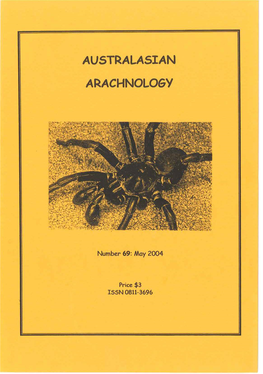 Australasian Arachnology
