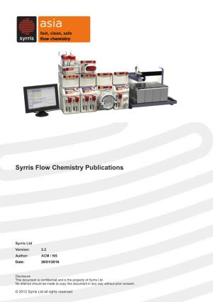 Syrris Flow Chemistry Publications