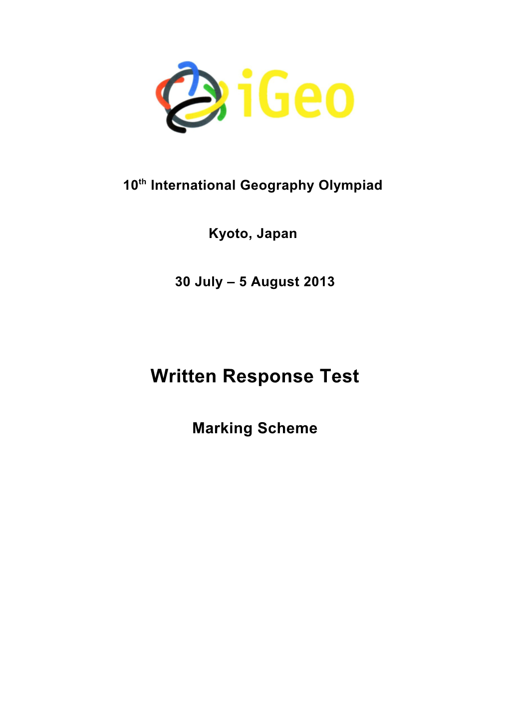 10Th International Geography Olympiad