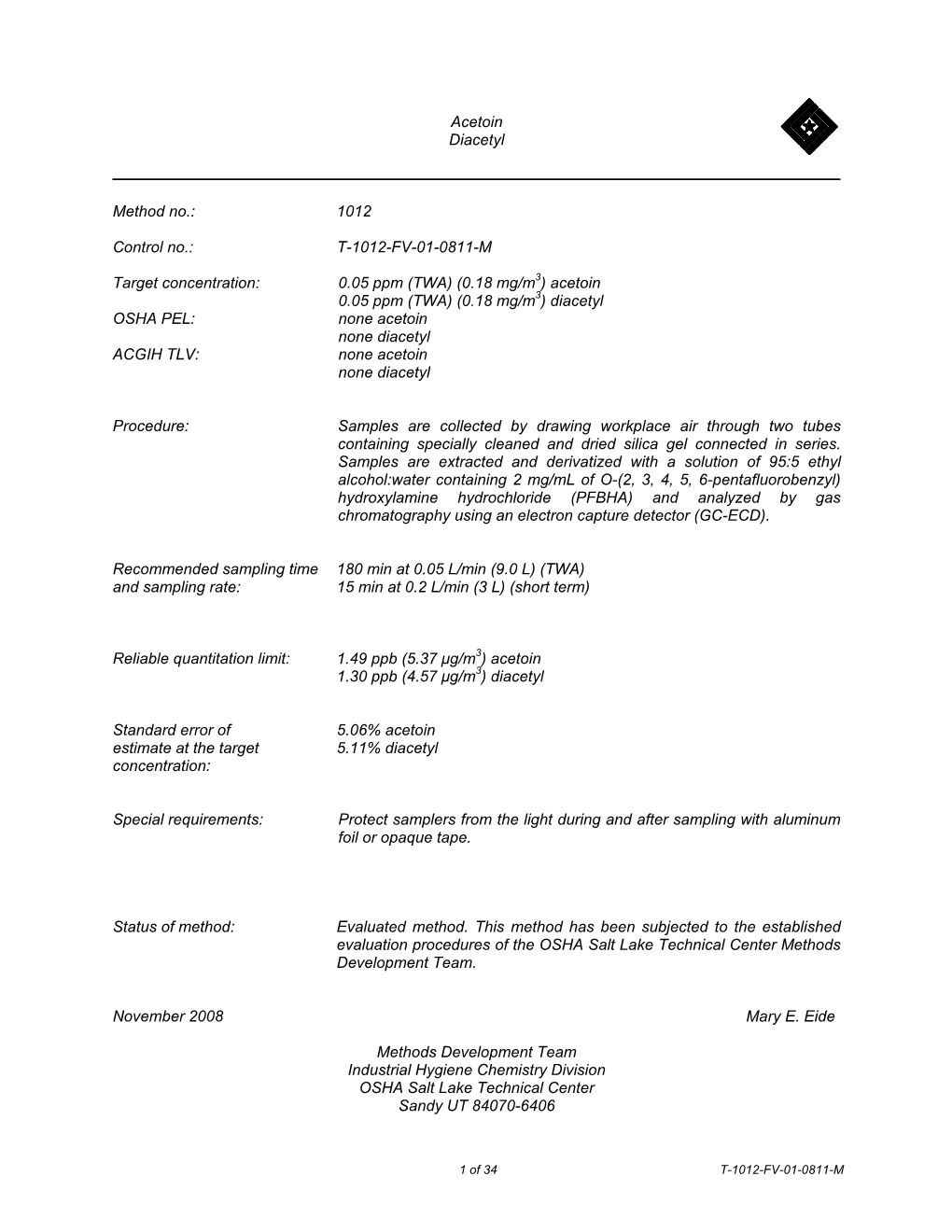 Acetoin Diacetyl