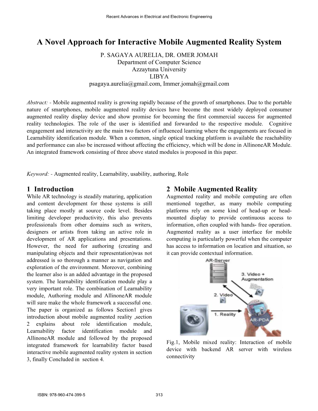 A Novel Approach for Interactive Mobile Augmented Reality System