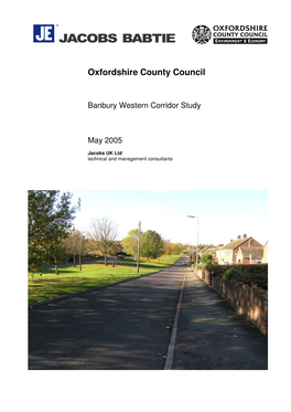 Banbury Western Corridor Study May 2005