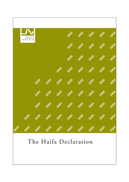 The Haifa Declaration