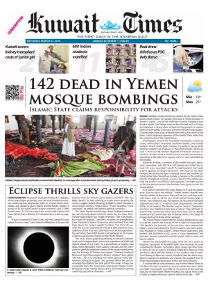 142 Dead in Yemen Mosque Bombings