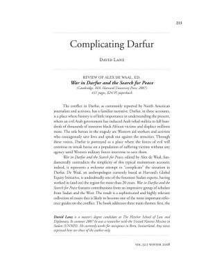 Complicating Darfur