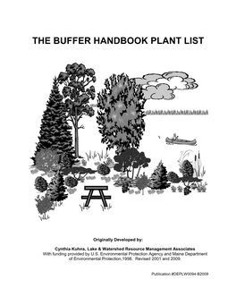 The Buffer Handbook Plant List