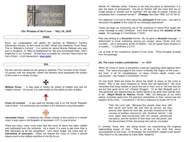 The Wisdom of the Cross - May 10, 2020 Cross Message to Early Christians