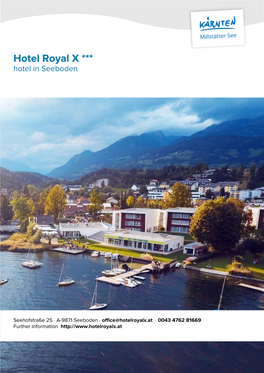 Hotel Royal X in Seeboden