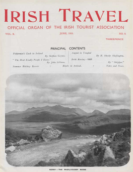 Irish Travel Official Organ of the Irish Tourist Association