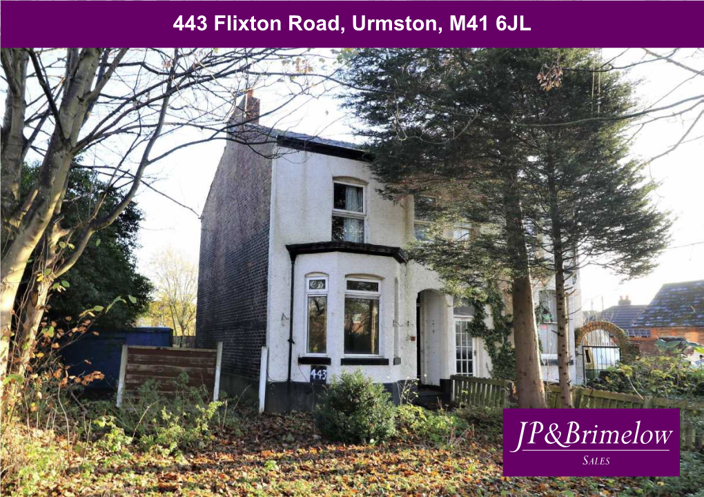 443 Flixton Road, Urmston, M41 6JL Price: £210,000