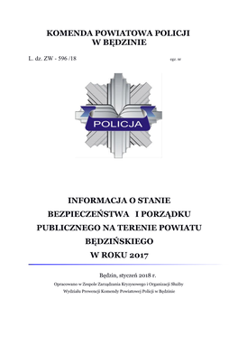 Komenda Powiatowa Policji W Będzinie