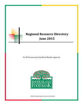 Regional Resource Directory June 2015