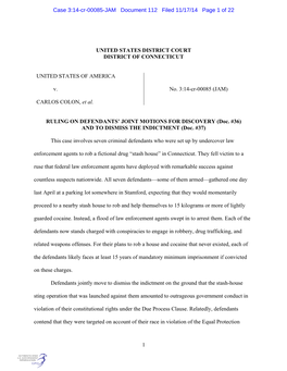 Case 3:14-Cr-00085-JAM Document 112 Filed 11/17/14 Page 1 of 22