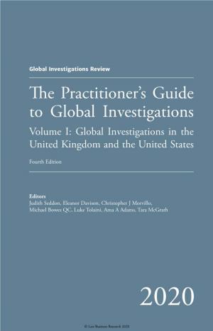 GIR's the Practitioner's Guide to Global Investigations