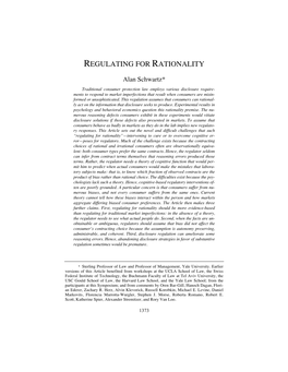 Regulating for Rationality