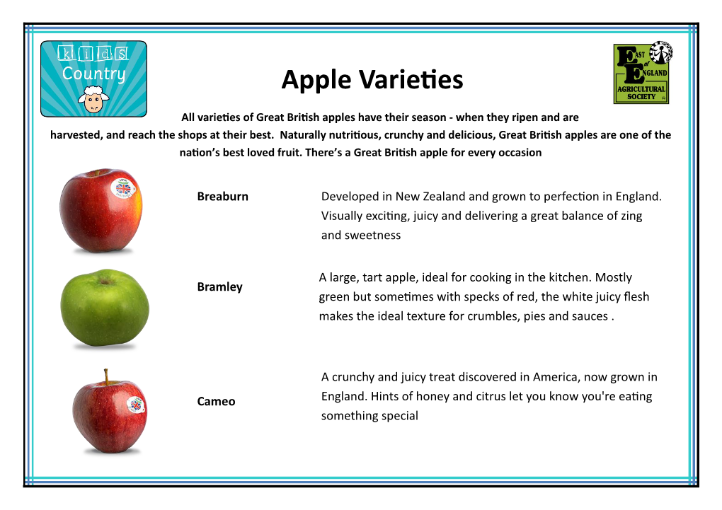 Apple Varieties