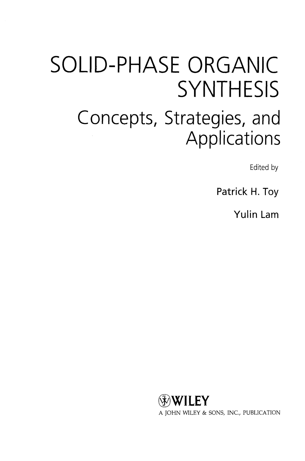 Concepts, Strategies, and Applications