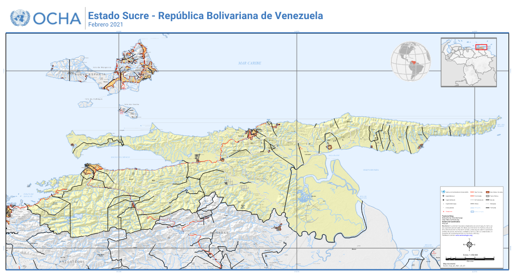 Estado Sucre - República Bolivariana De Venezuela Febrero 2021