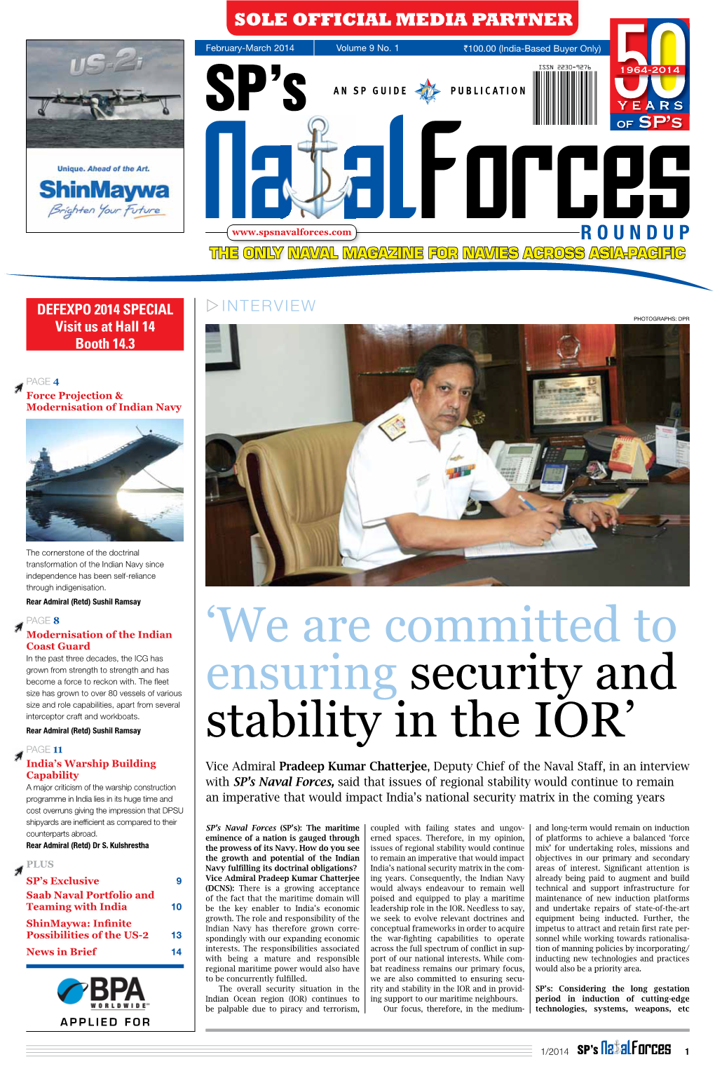 'We Are Committed to Ensuring Security and Stability in the IOR'