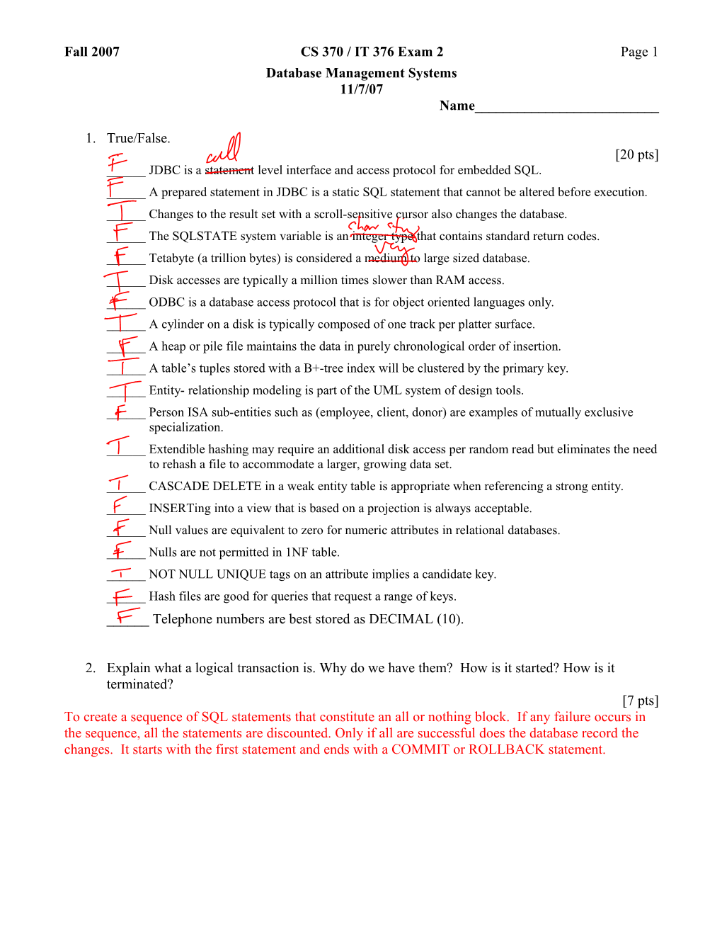 Database Management Systems