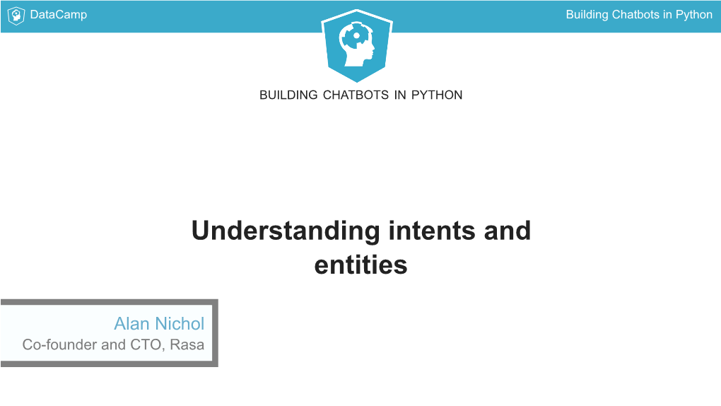 Understanding Intents and Entities