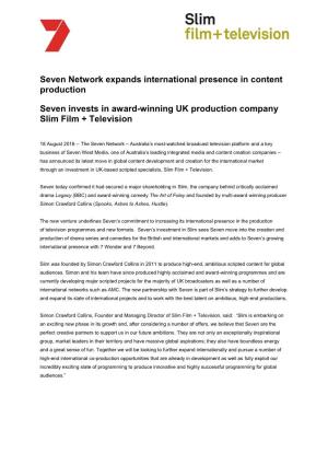 Expanding International Presence in Content Produc