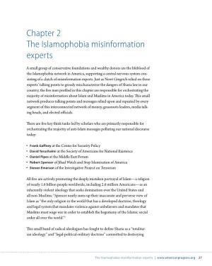 Chapter 2 the Islamophobia Misinformation Experts
