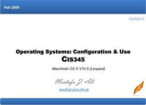 Operating Systems: Configuration &