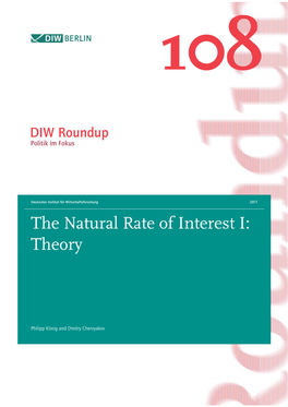 The Natural Rate of Interest I: Theory