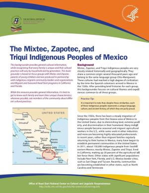 The Mixtec, Zapotec, and Triqui Indigenous Peoples of Mexico