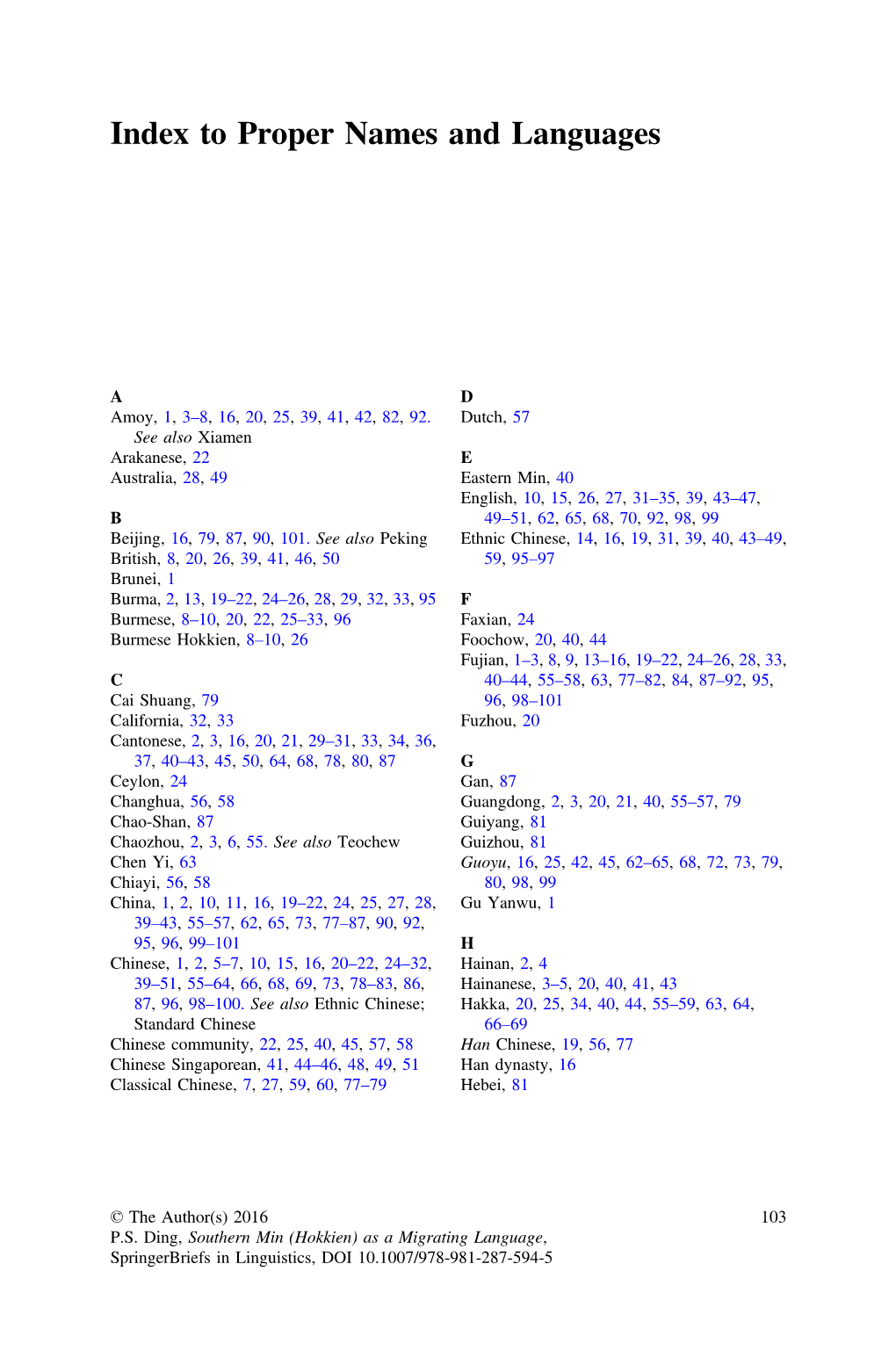 Index to Proper Names and Languages