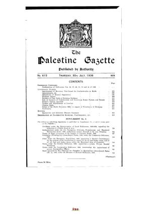 Palestine (3A3ette Publisbeb by Hutboritç