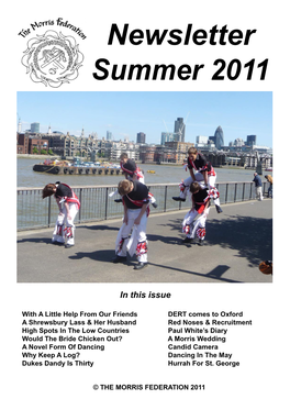 Newsletter Summer 2011