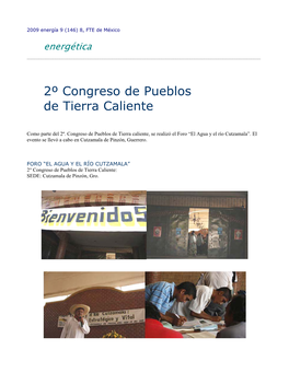 2º Congreso De Pueblos De Tierra Caliente