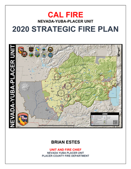 Cal Fire 2020 Strategic Fire Plan