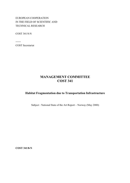 Habitat Fragmentation Due to Transportation Infrastructure