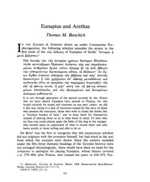 Eunapius and Arethas , Greek, Roman and Byzantine Studies, 24:2 (1983:Summer) P.181
