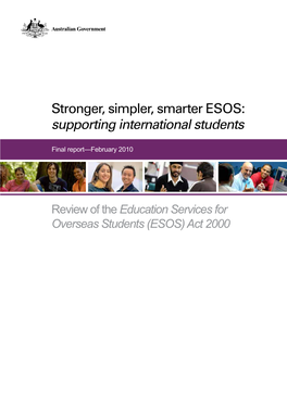 ESOS: Supporting International Students