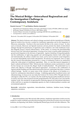The Musical Bridge—Intercultural Regionalism and the Immigration Challenge in Contemporary Andalusia