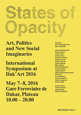 Art, Politics and New Social Imaginaries International