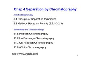 Chap 4 Separation by Chromatography
