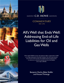 Addressing End-Of-Life Liabilities for Oil and Gas Wells
