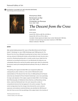 The Descent from the Cross